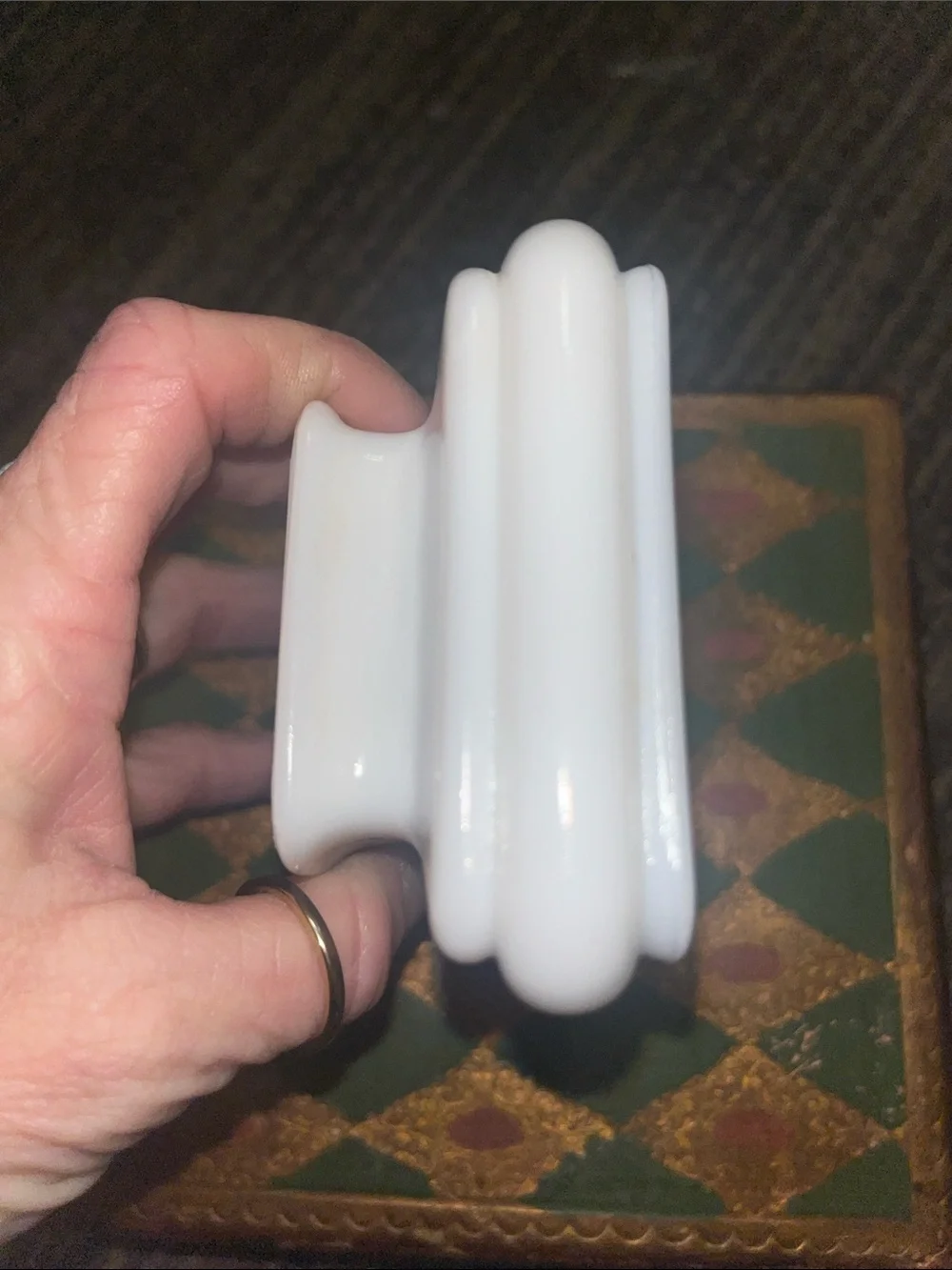 Vintage Avon Milkglass Soap Dish